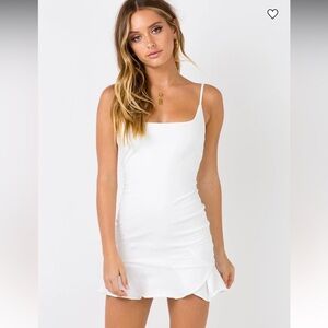 Princess Polly Kiribati White Ruffled Mini Dress